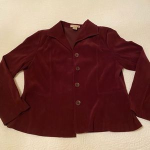 Notations burgundy blazer